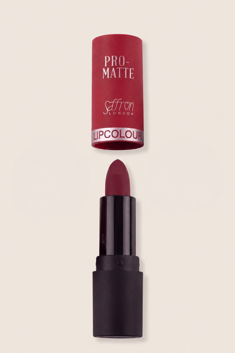 Saffron Pro Matte Wine Lipstick