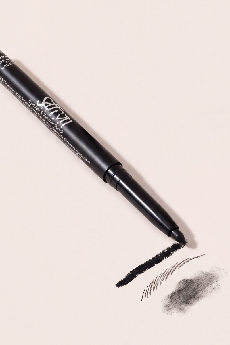 Saffron Black Eyebrow & Eyeliner Pencil