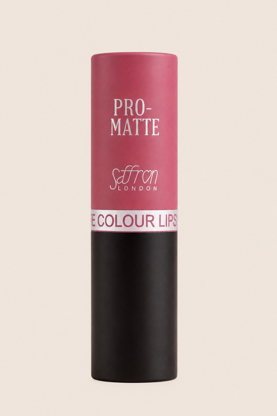 Saffron Pro Matte Deep Pink Lipstick