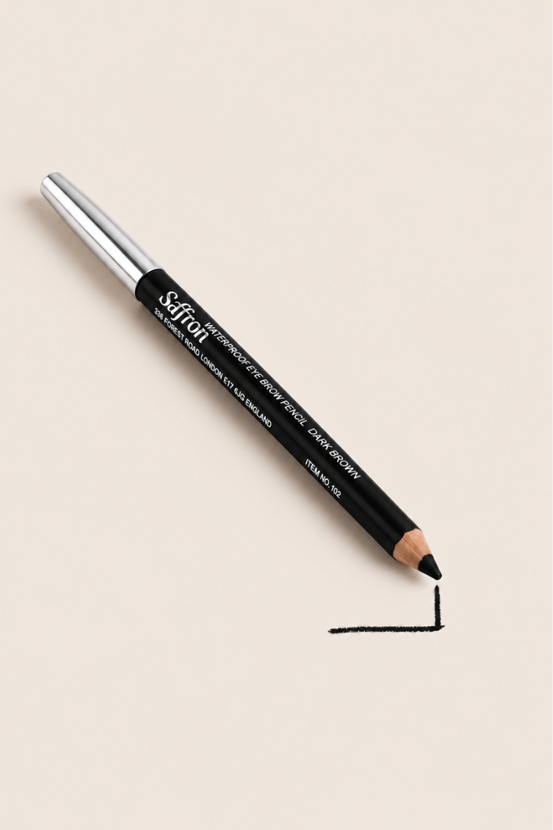 Saffron Black Waterproof Eyebrow Pencil