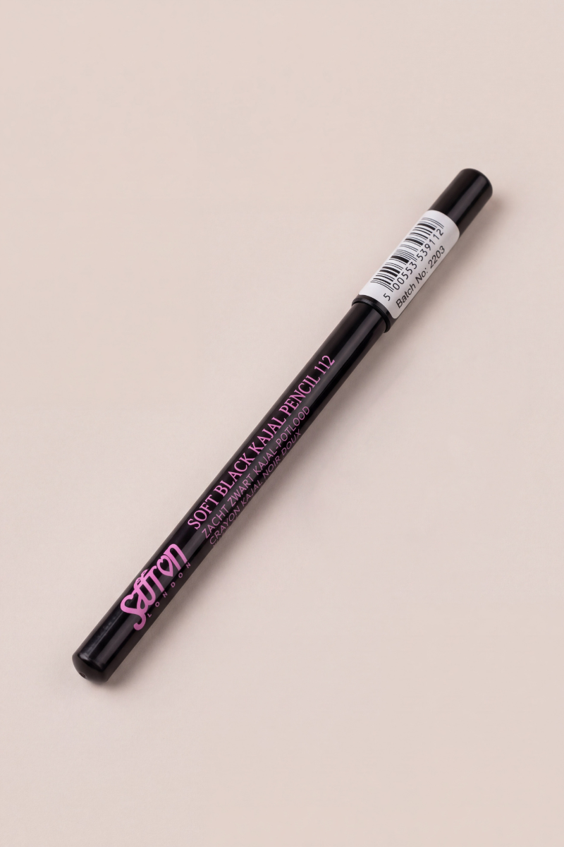 Saffron Soft Black Kajal Eye Pencil