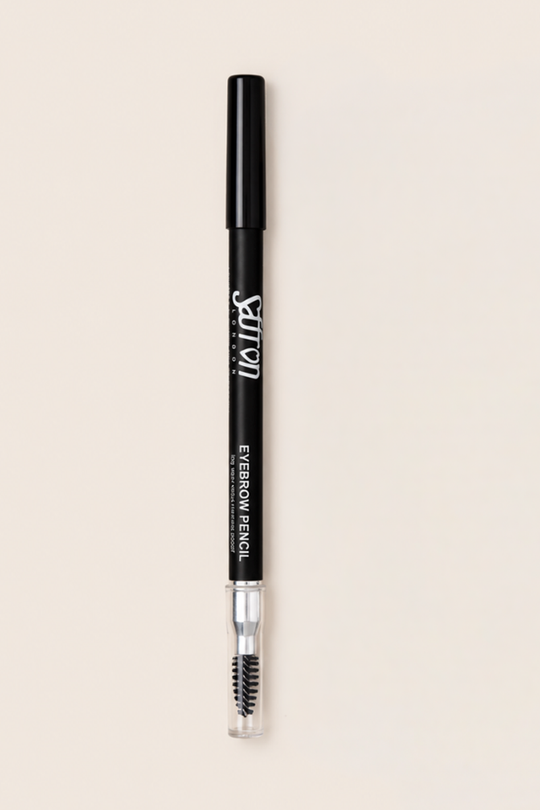Saffron Black Eyebrow Pencil With Brush