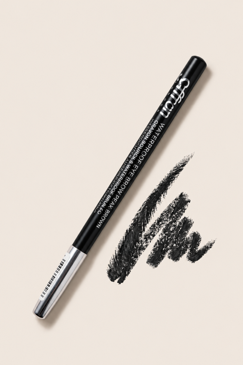 Saffron Black Waterproof Eyebrow Pencil