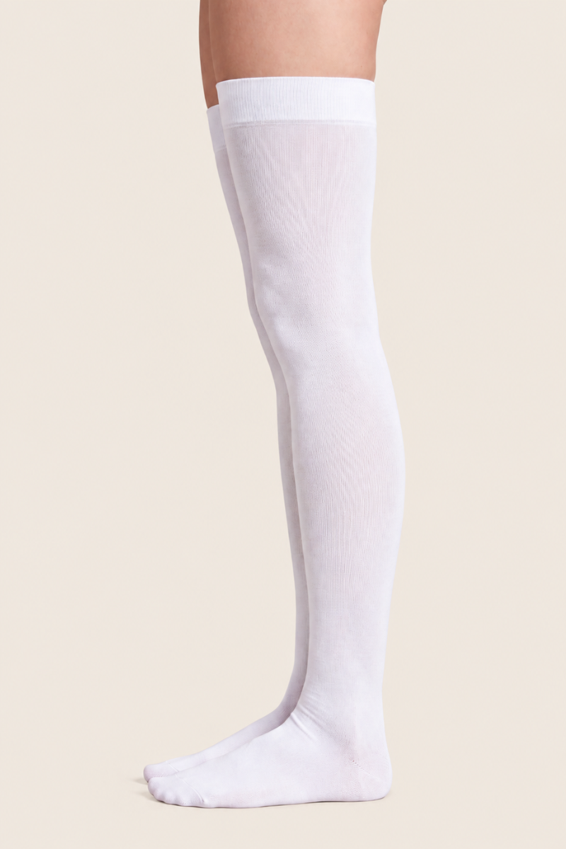 White Thigh High Stockings - Ulla