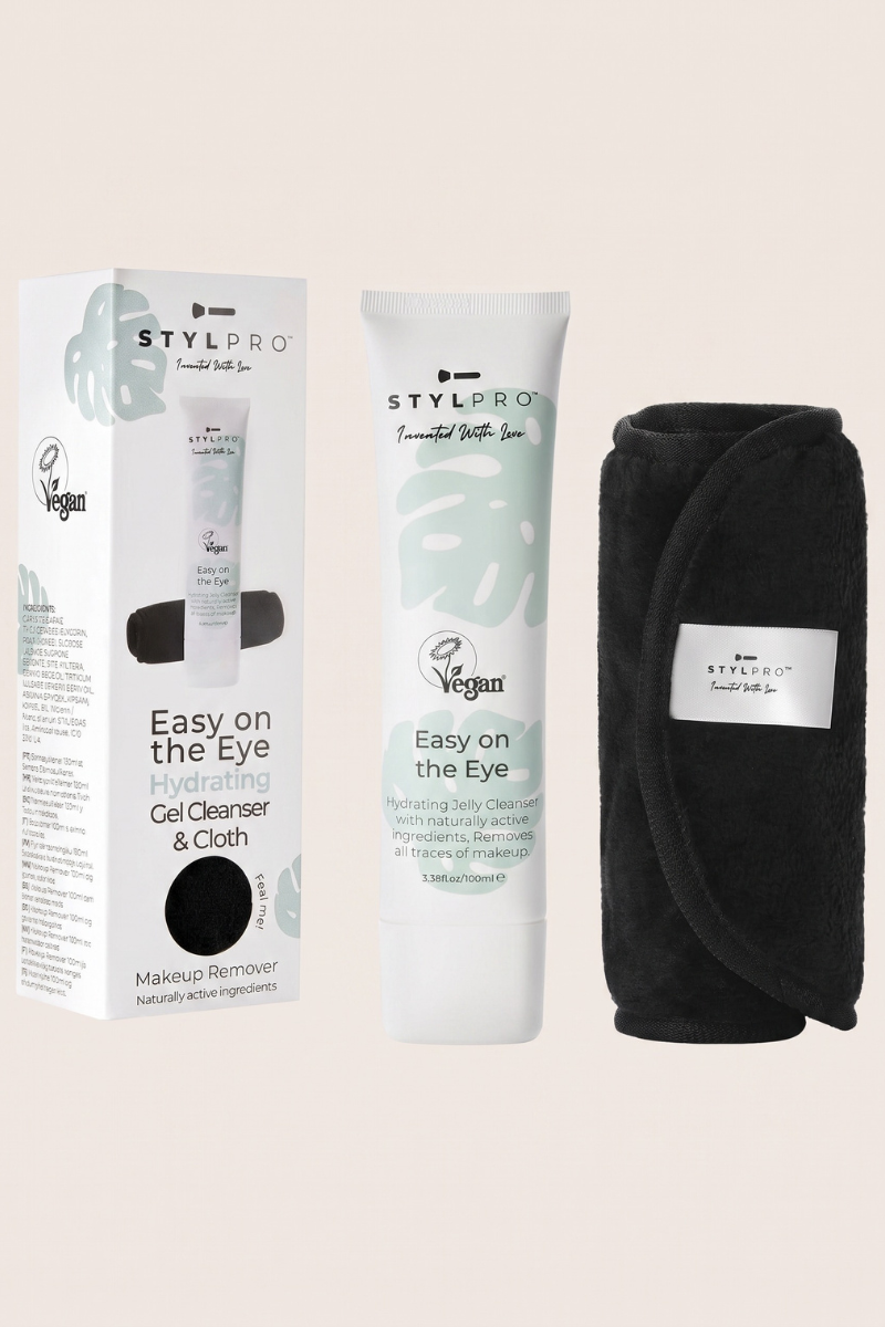 Stylpro 100ml Easy On The Eye Makeup Remover & Cloth