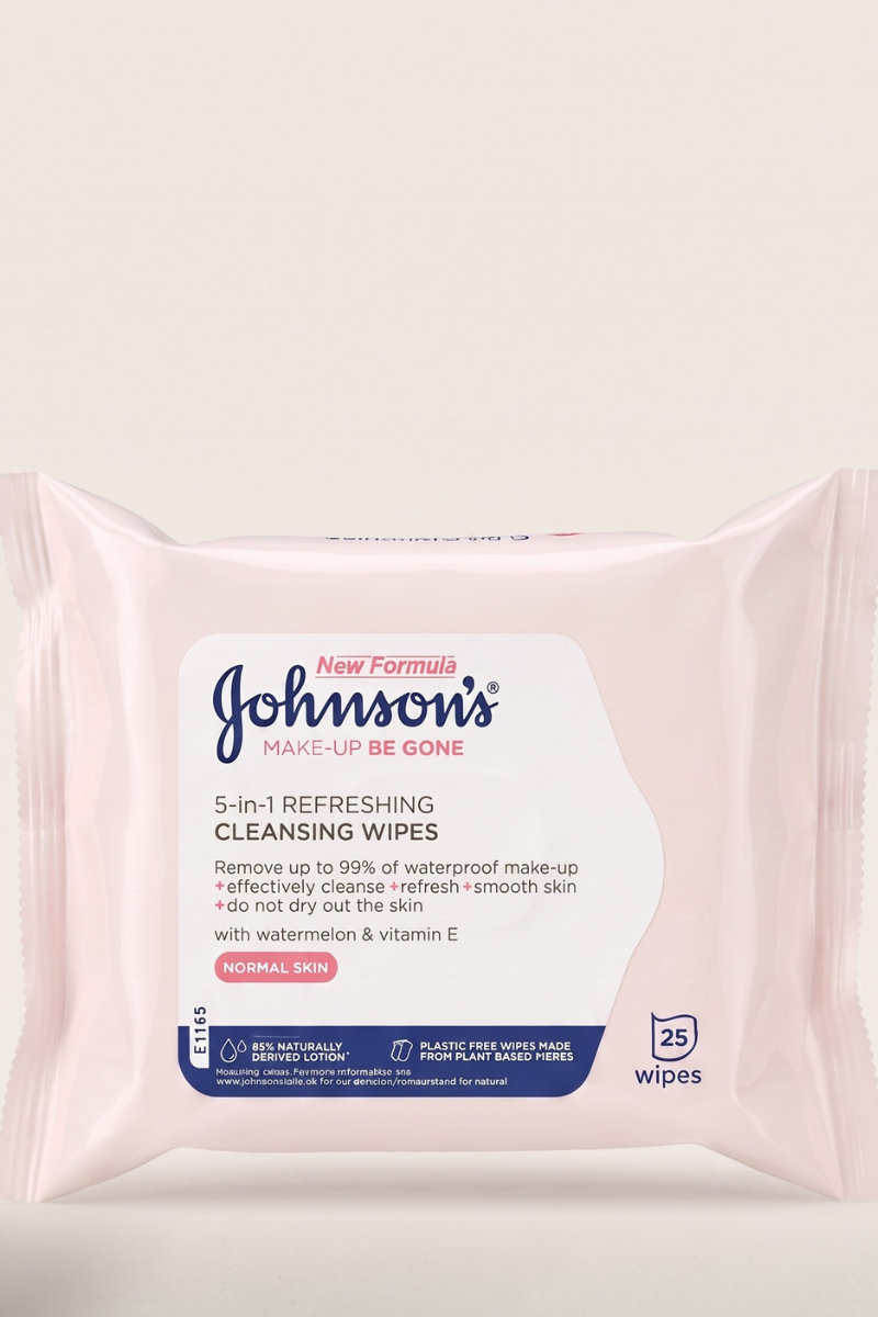 Johnsons Make Up Be Gone 5in1 Refreshing Cleansing Wipes 25's