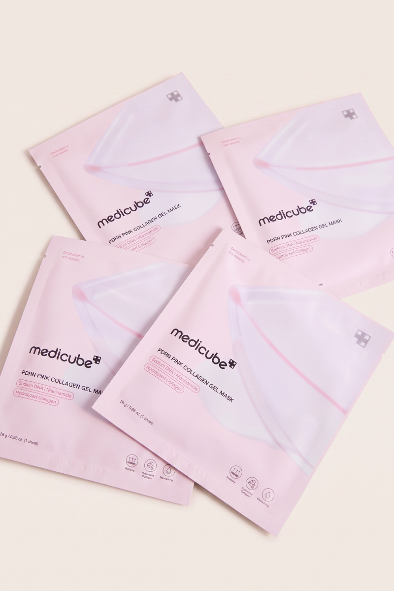 Medicube PDRN Pink Collagen Gel Mask 4 Pack