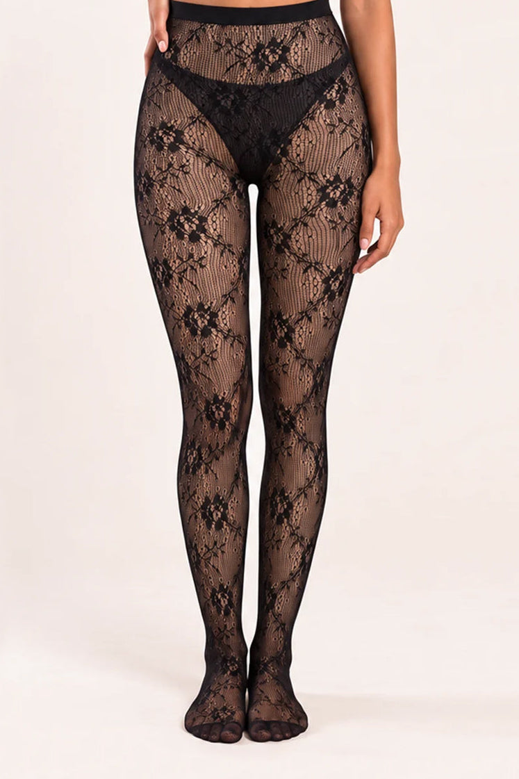 Black Lace Tights - Anaris