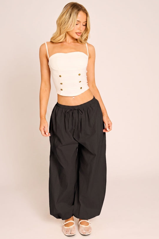 Black Balloon Trouser - Chanice