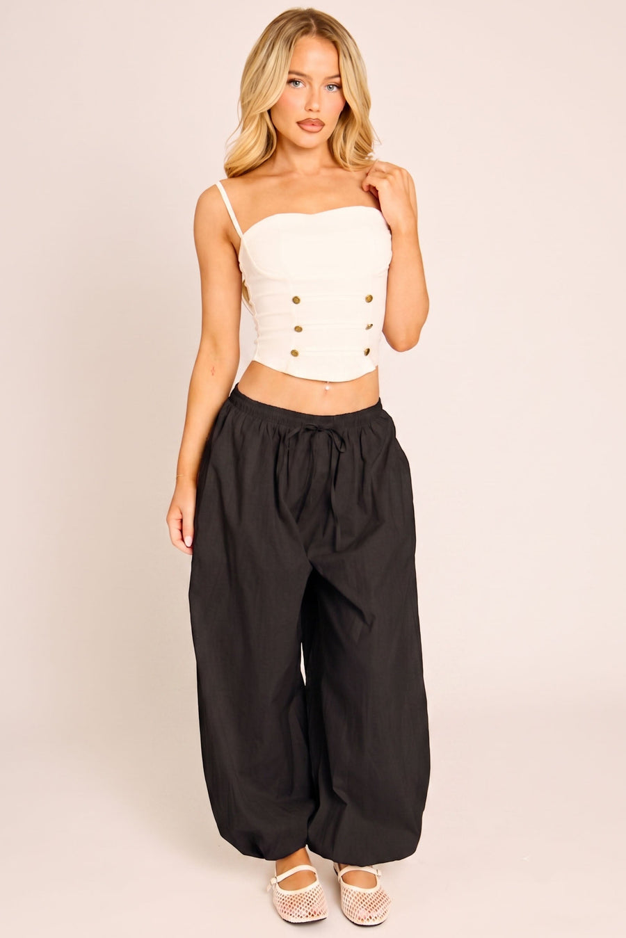 Black Balloon Trouser - Chanice
