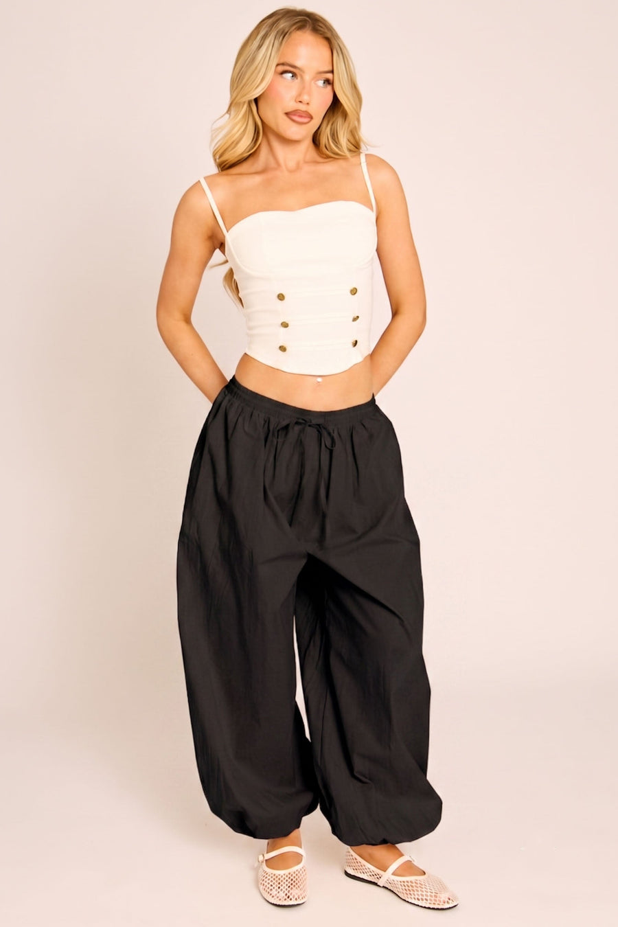Black Balloon Trouser - Chanice