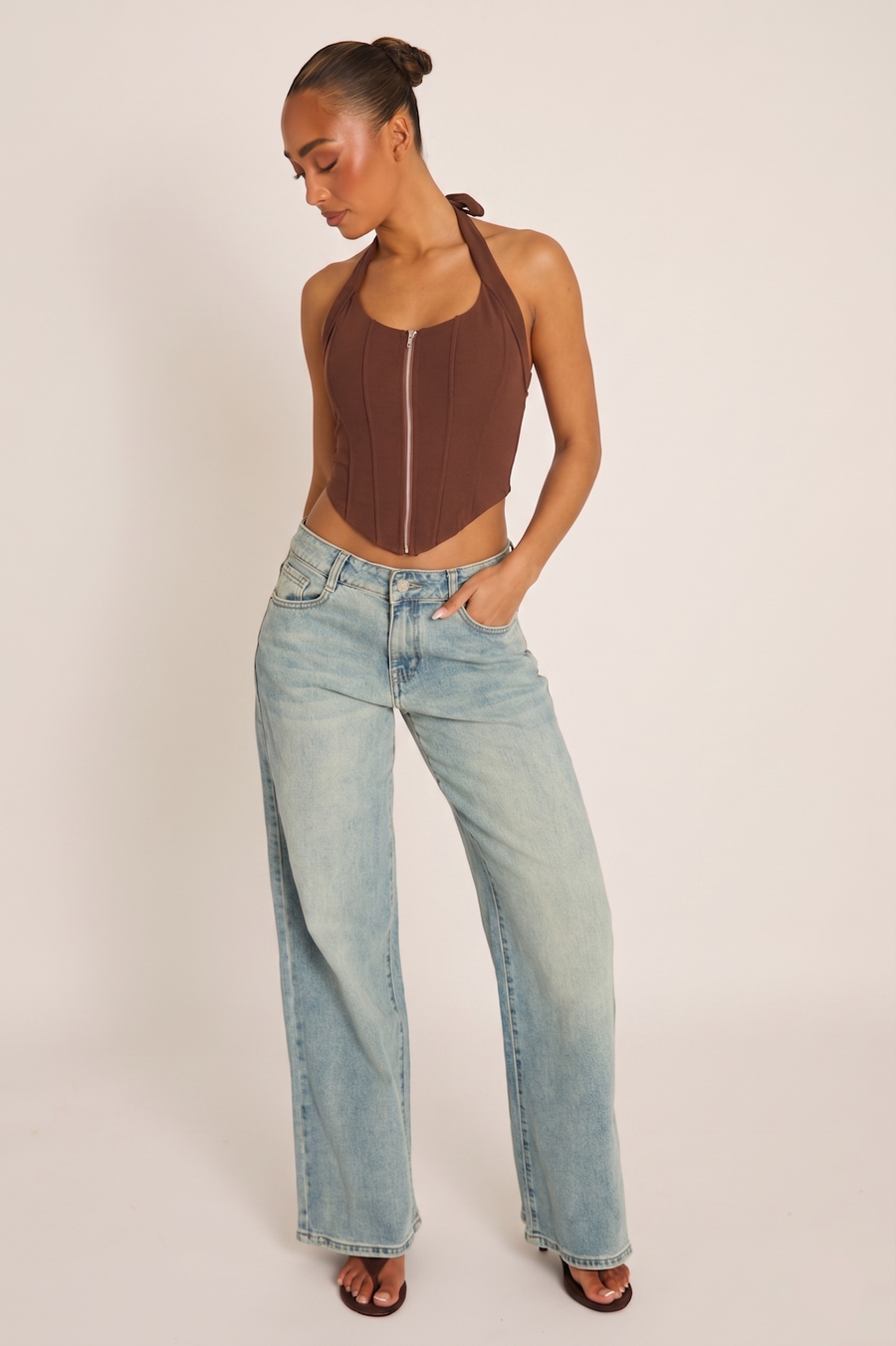 Vintage Blue Wide Leg Jeans - Elvie