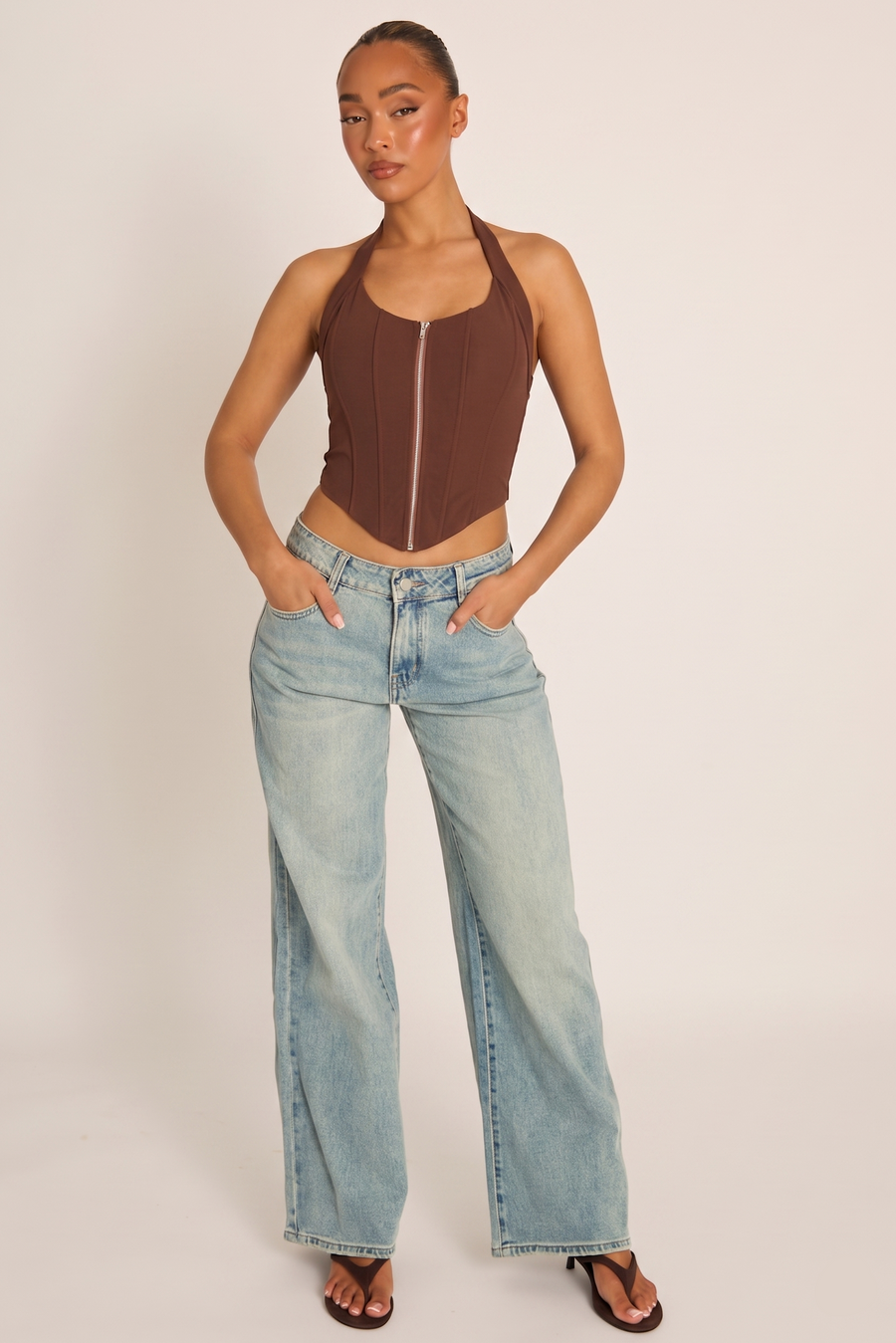 Vintage Blue Wide Leg Jeans - Elvie