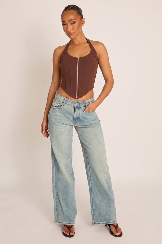 Vintage Blue Wide Leg Jeans - Elvie