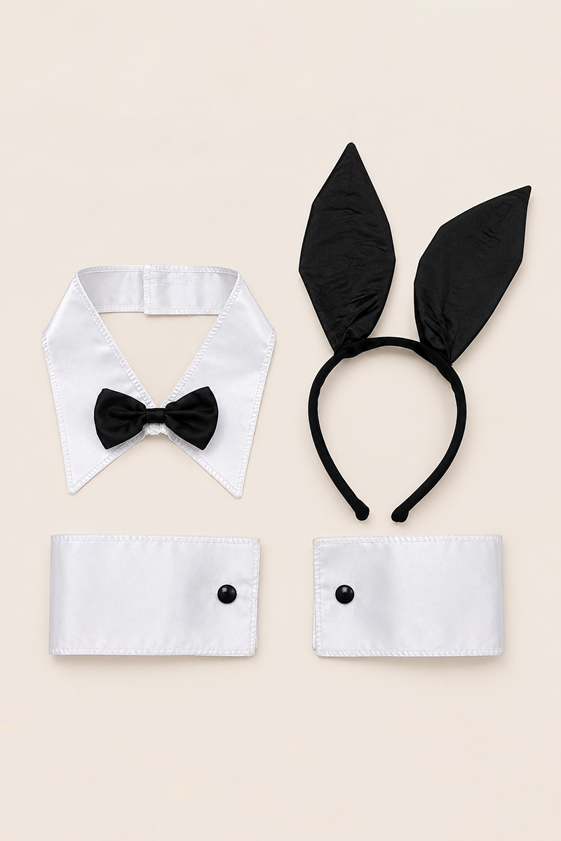 White Halloween Bunny Costume Set - Carlia