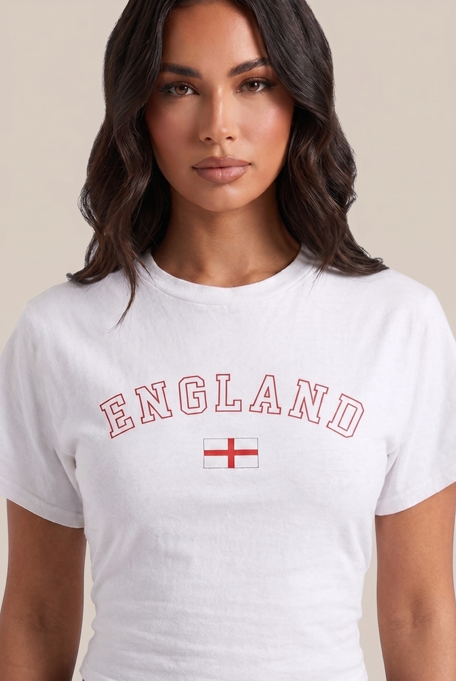 White England Graphic Short Sleeve Cinched Waist T-Shirt - Margot