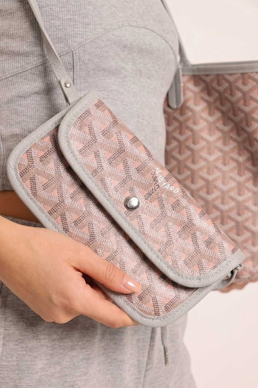 Grey Motif Tote Bag - Reenie