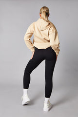 Black Rib Knit High Waisted Leggings - Ren