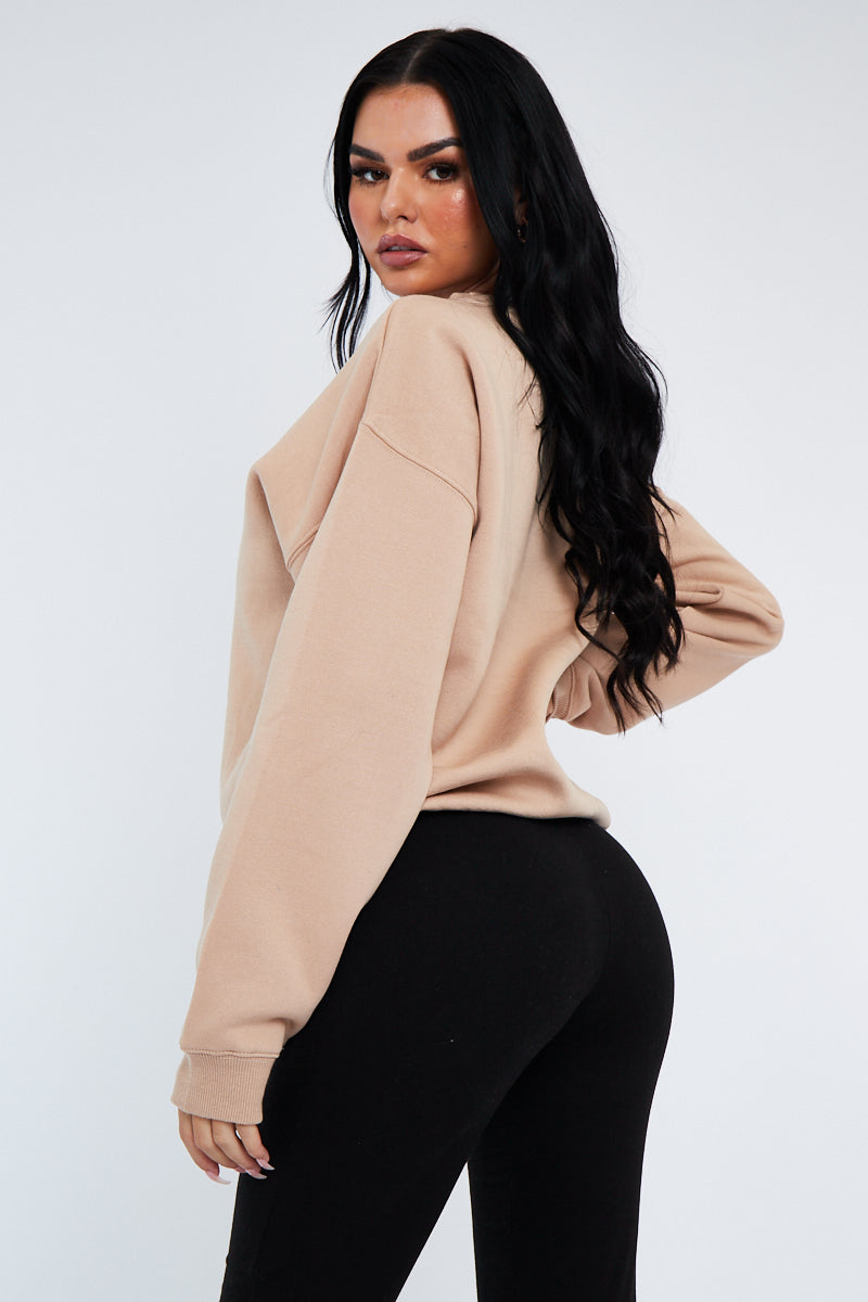 Sand Oversized Sweatshirt - Tesse