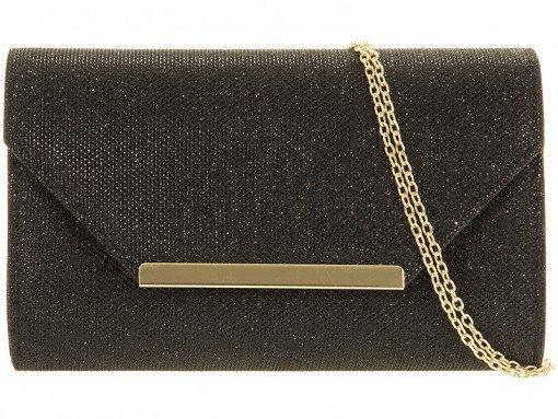 Alexandra Glitter Envelope Clutch Bag-Bags
