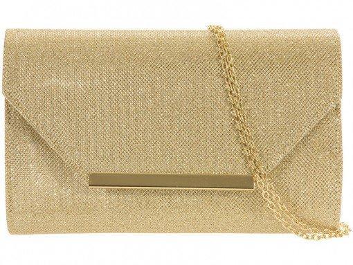 Alexandra Glitter Envelope Clutch Bag-Bags