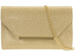 Alexandra Glitter Envelope Clutch Bag-Bags