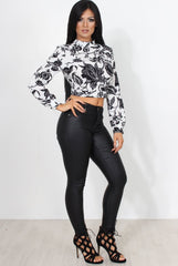 Anthea White Tie Back Top-Tops