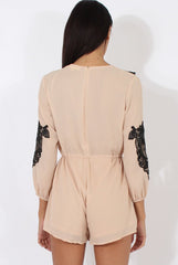 Apricot Applique Wrap Around Playsuit - Izzie-Playsuits