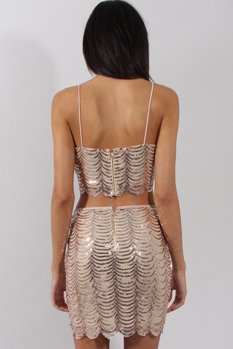 Apricot Sequin Co-Ord- Jules-Co-ords
