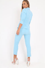 Baby Blue Blazer and Trousers Co-Ord - Rossie-Co-ords