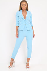 Baby Blue Blazer and Trousers Co-Ord - Rossie-Co-ords