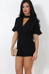 Ballon Black V Front Playsuit-Playsuits