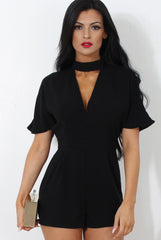 Ballon Black V Front Playsuit-Playsuits