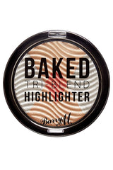 Barry M Baked Tri-Blend Highlighter - Silver Solstice-Face