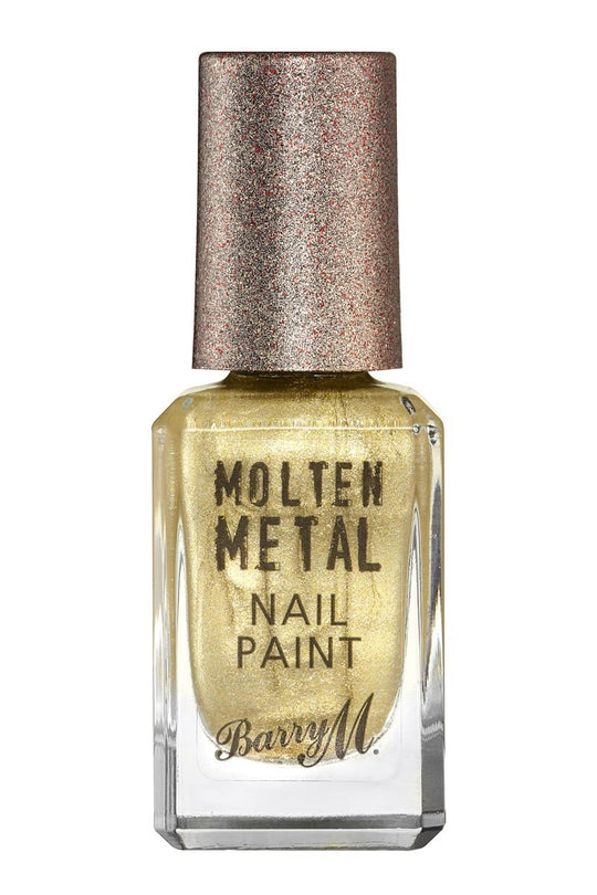 Barry M Molten Metal Nail Paint in Gold Digger