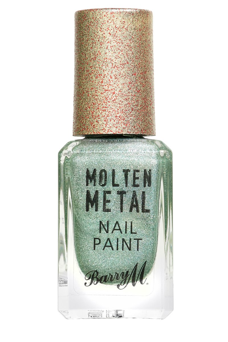 Barry M Molten Metal Nail Paint in Holographic Flare-Nails