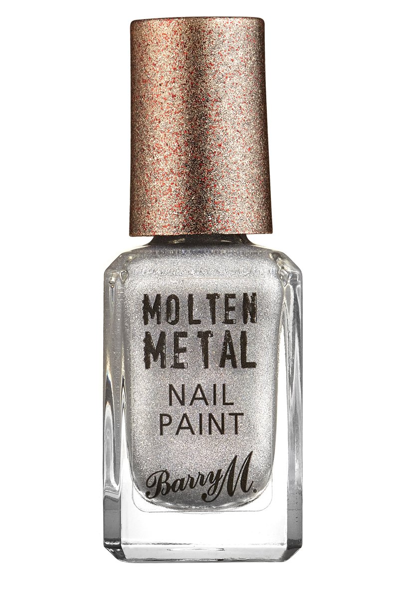 Barry M Molten Metal Nail Paint in Holographic Lights-Nails