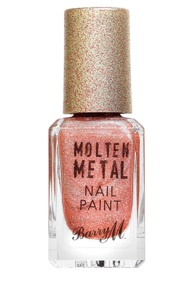 Barry M Molten Metal Nail Paint in Holographic Sunburst-Nails