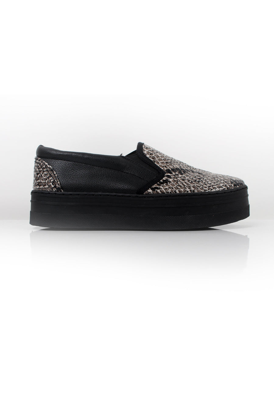 Becca Black Snakeskin Platform Pump-Dresses