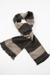 Beige Black Leopard Print Knit Scarf - Addelyn-Accessories