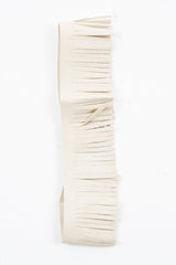 Beige Faux Suede Fringe Detail Choker - Shona-Chokers