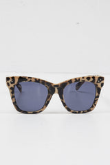 Beige Leopard Square Frame Oversized Sunglasses - Leyli-Sunglasses