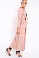 Beige Long Duster Jacket - Gigi-Jackets