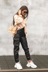 Beige Oversized Utility Pocket Corduroy Shirt - Aaliah-Shirts