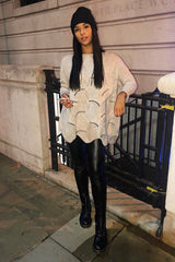 Beige Scallop Hem Knit Jumper - Elyssa-Jumper