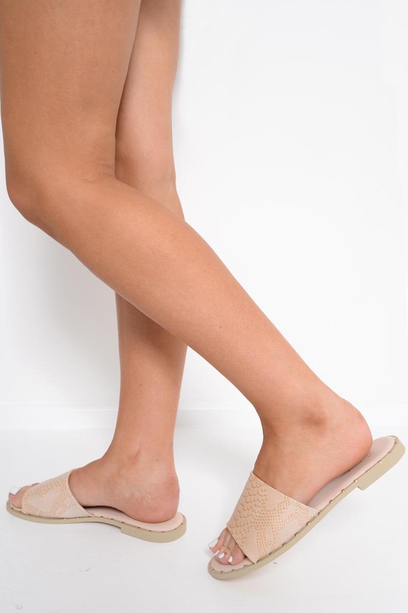 Beige Snake Effect Sliders - Jamiee-Sliders