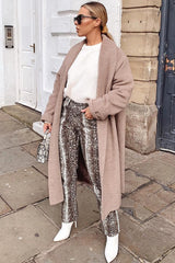 Beige Snake Print High Waist Denim Jeans - Raeann-Jeans