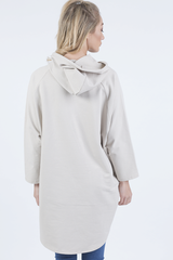 Beige Star Diamante Oversized Hoodie - Sarah-Loungewear