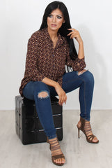 Bethzy Multi Print Shirt-Shirts