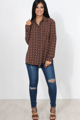 Bethzy Multi Print Shirt-Shirts